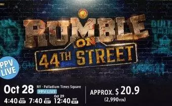 Watch Wrestling NJPW Rumble on 44th Street Live 2022 10/28/22