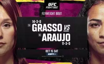 Watch Wrestling UFC Fight Night Vegas 62: Grasso vs. Araujo 10/15/22
