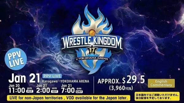 Watch Wrestling NJPW Wrestle Kingdom 17 2023 1/21/23 Day2