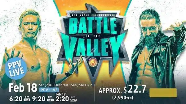 Watch Wrestling NJPW Battle in The Valley 2023 2/18/23