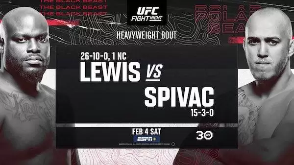 Watch Wrestling UFC Fight Night Vegas 68: Lewis vs. Spivak 2/4/23