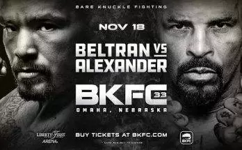Watch Wrestling BKFC 33 Omaha: Joey Beltran vs. Houston Alexander 11/18/22