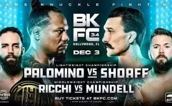 Watch Wrestling BKFC 34 Hollywood 12/3/22