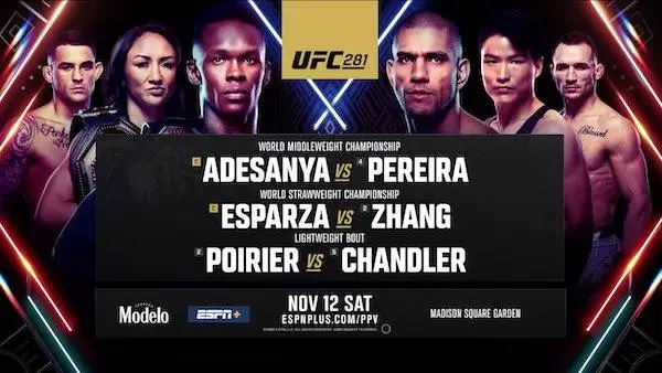 Watch Wrestling UFC 281: Adesanya vs. Pereira 10/12/22 Live Online