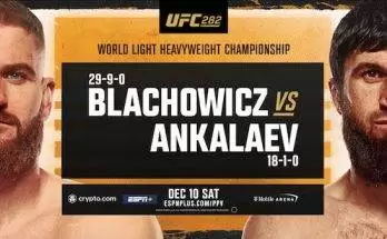 Watch Wrestling UFC 282: Blachowicz vs. Ankalaev 12/10/2022 Live PPV Online