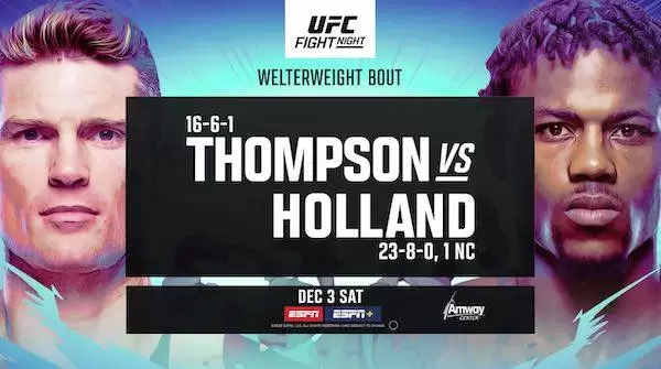 Watch Wrestling UFC Fight Night Orlando: Thompson vs. Holland 12/3/22