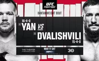 Watch Wrestling UFC Fight Night Vegas 71: Yan vs. Dvalishvili 3/11/23 Live