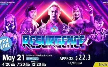 Watch Wrestling NJPW Resurgence PPV 5/21/23 May 21st 2023