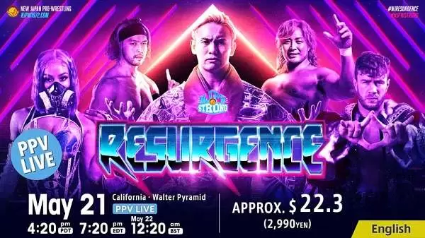 Watch Wrestling NJPW Resurgence PPV 5/21/23 May 21st 2023