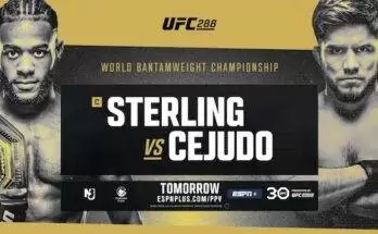 Watch Wrestling UFC 288: Sterling vs Cejudo 5/6/23 6th May 2023 Live PPV Online
