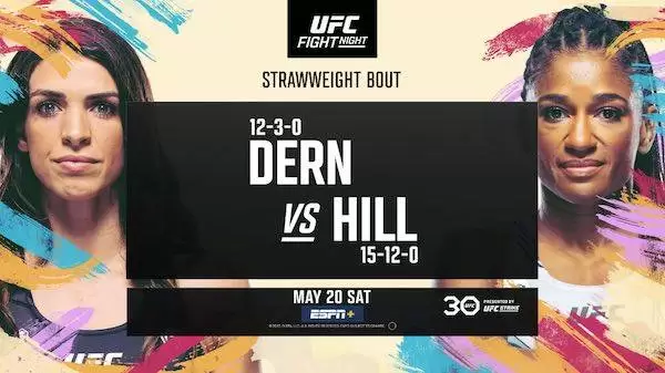 Watch Wrestling UFC Fight Night Vegas 73: Dern vs Hill 5/20/23 20th May 2023