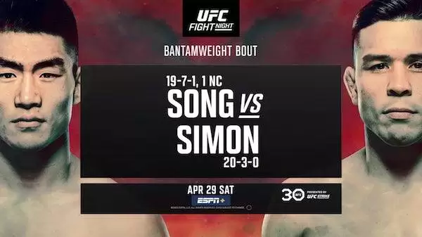 Watch Wrestling UFC Vegas 72: Song vs Simon 4/29/23 29th April 2023