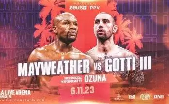 Watch Wrestling Mayweather vs Gotti III 6/11/23 11th June 2023