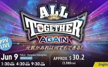 Watch Wrestling NJPW ALL TOGETHER AGAIN PPV 6/9/23 9th June 2023