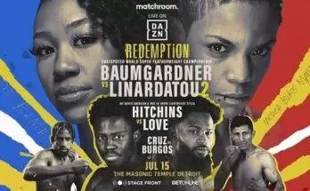 Watch Wrestling Dazn Boxing: Baumgardner vs Linardatou 7/15/23 July 15th 2023