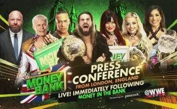 Watch Wrestling WWE Press Conference Money In The Bank 2023