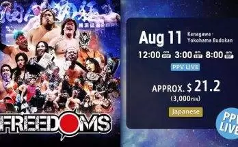 Watch Wrestling NJPW Freedoms PPV 2023 8/11/23 11th August 2023