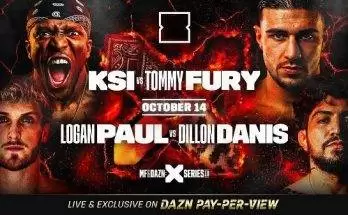 Watch Wrestling KSI vs. Tommy Fury Logan Paul vs. Danis PPV 10/14/23 14th October 2023 Live