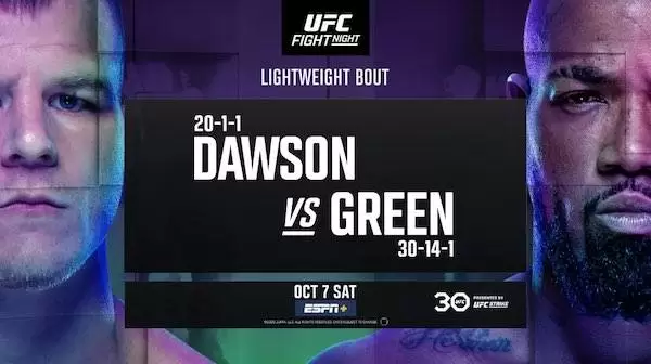 Watch Wrestling UFC Fight Night Vegas 80: Dawson vs Green 10/7/23 7th October 2023