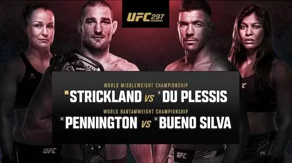 Watch Wrestling UFC 297 Strickland vs. Du Plessis PPV 1/20/24 20th January 2024