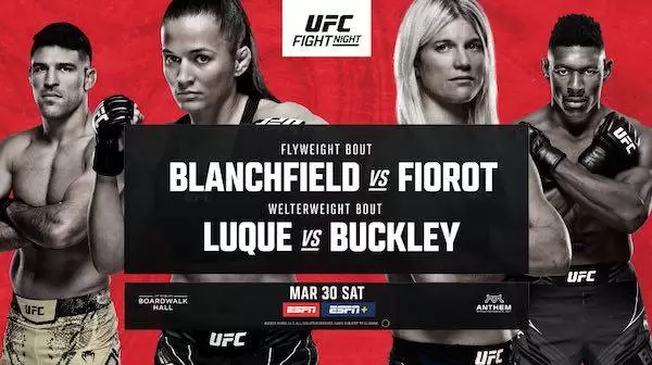 Watch Wrestling UFC Fight Night Atlantic City – Blanchfield vs Fiorot 3/30/24 30th March 2024