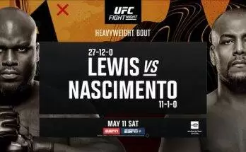 Watch Wrestling UFC Fight Night St. Louis: Lewis vs Nascimento 5/11/24 11th May 2024 Live Online