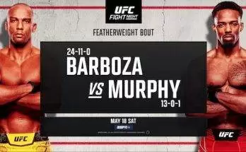 Watch Wrestling UFC Fight Night Vegas 92: Barboza vs Murphy 5/18/24 18th May 2024