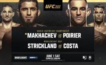 Watch Wrestling UFC 302: Makhachev vs Poirier 6/1/24 1st June 2024 Live PPV Online