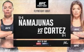 Watch Wrestling UFC Fight Night Denver: Namajunas vs Cortez 7/13/24 13th July 2024